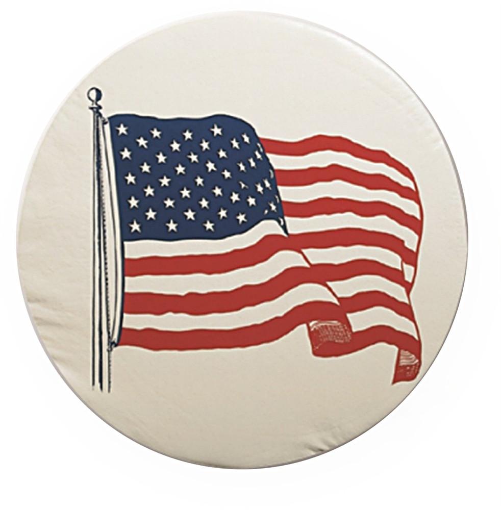 Tire Cover - "A" - American Flag - 34"