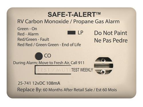 Mini Dual LP/CO Alarm - White - 25-741-WT