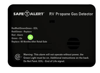 Mini LP Gas Alarm - Surface Mount - Black - 20-441-P-BL