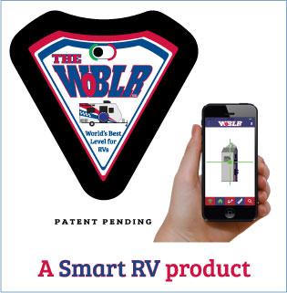 RV WoBLR Battery Operated Smart Level by RV Intelligence
