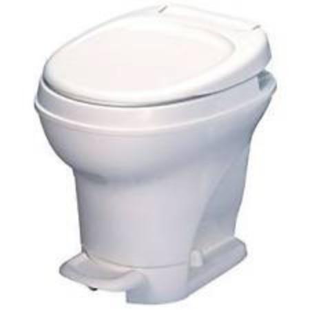 Thetford AM V Hi RV Toilet with Foot Flush - White or Parchment 31671/31672